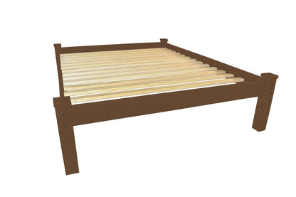 Brown Solid Wood Queen Bed Frame HomeRoots