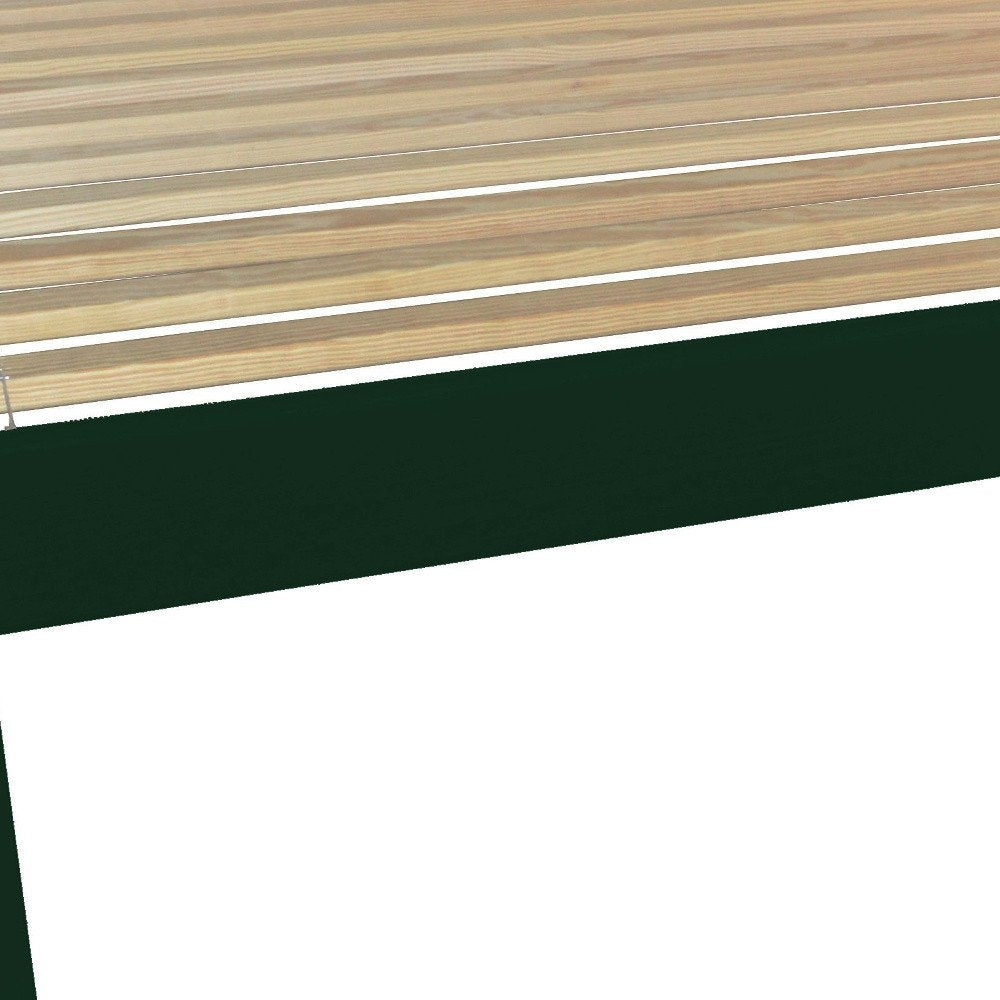 Dark Green Solid Wood Queen Bed Frame HomeRoots