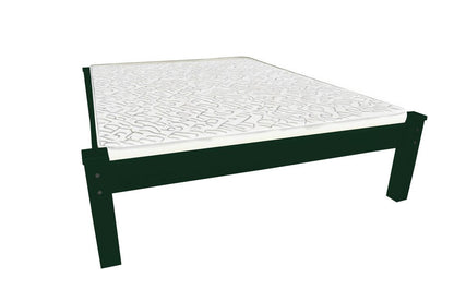 Dark Green Solid Wood Queen Bed Frame HomeRoots