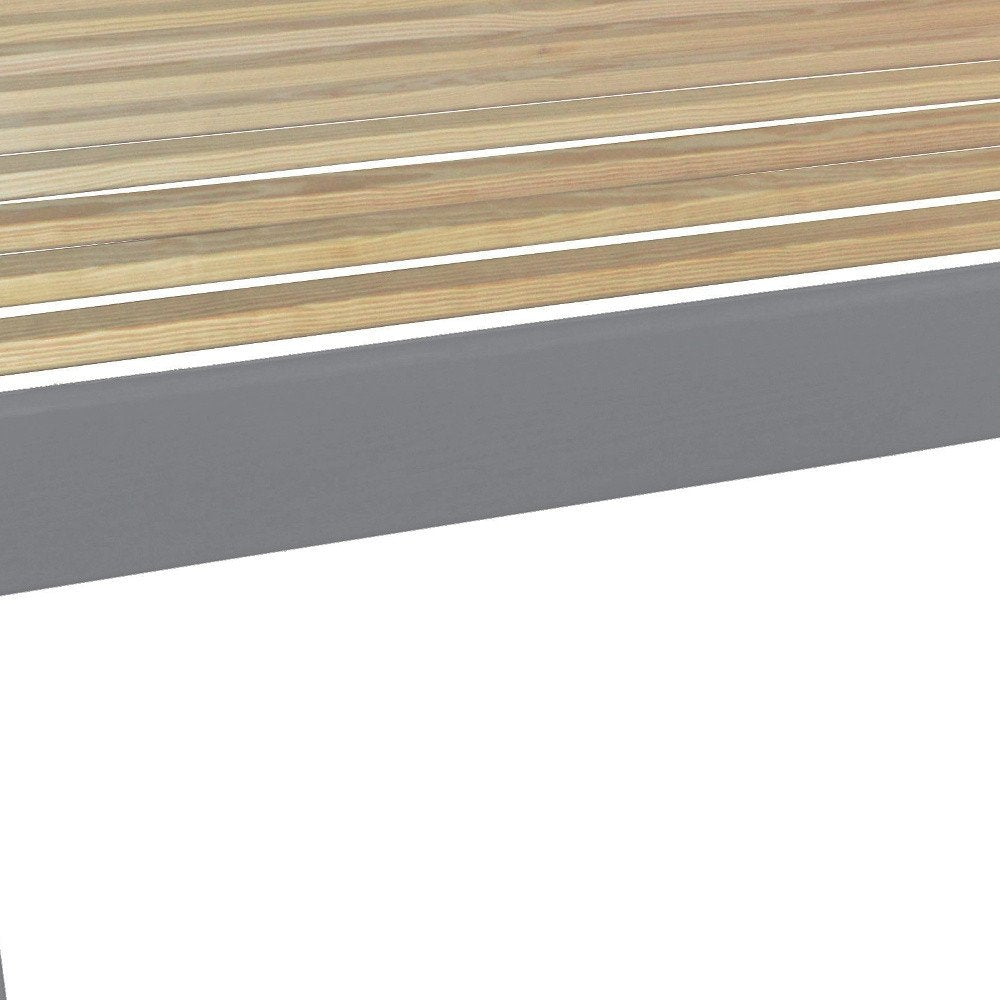Gray Solid Wood Queen Bed Frame HomeRoots