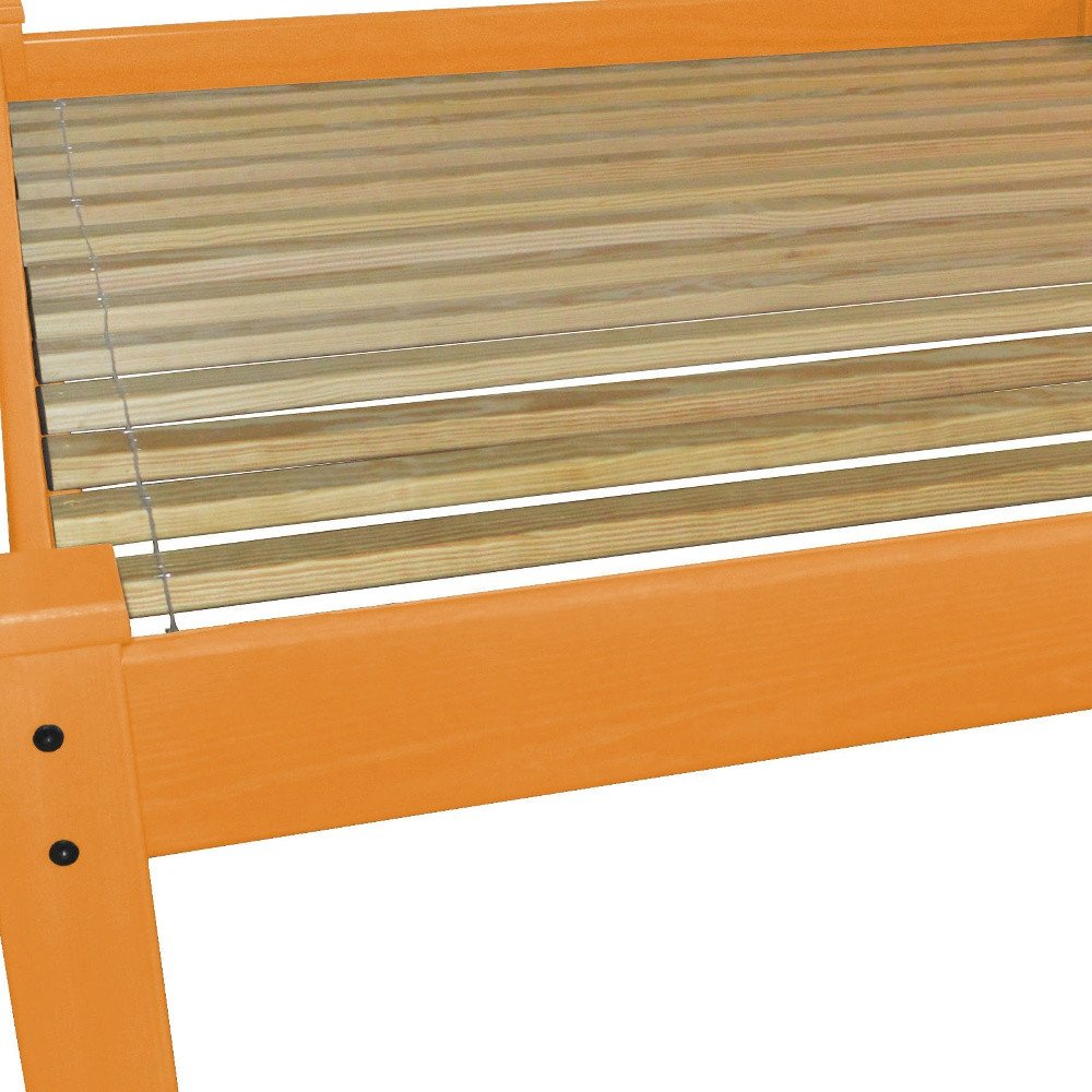 Yellow Solid Wood Queen Bed Frame HomeRoots