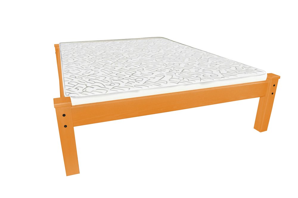 Yellow Solid Wood Queen Bed Frame HomeRoots