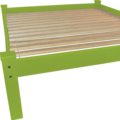 Lime Green Solid Wood Queen Bed Frame HomeRoots