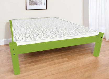 Lime Green Solid Wood Queen Bed Frame HomeRoots