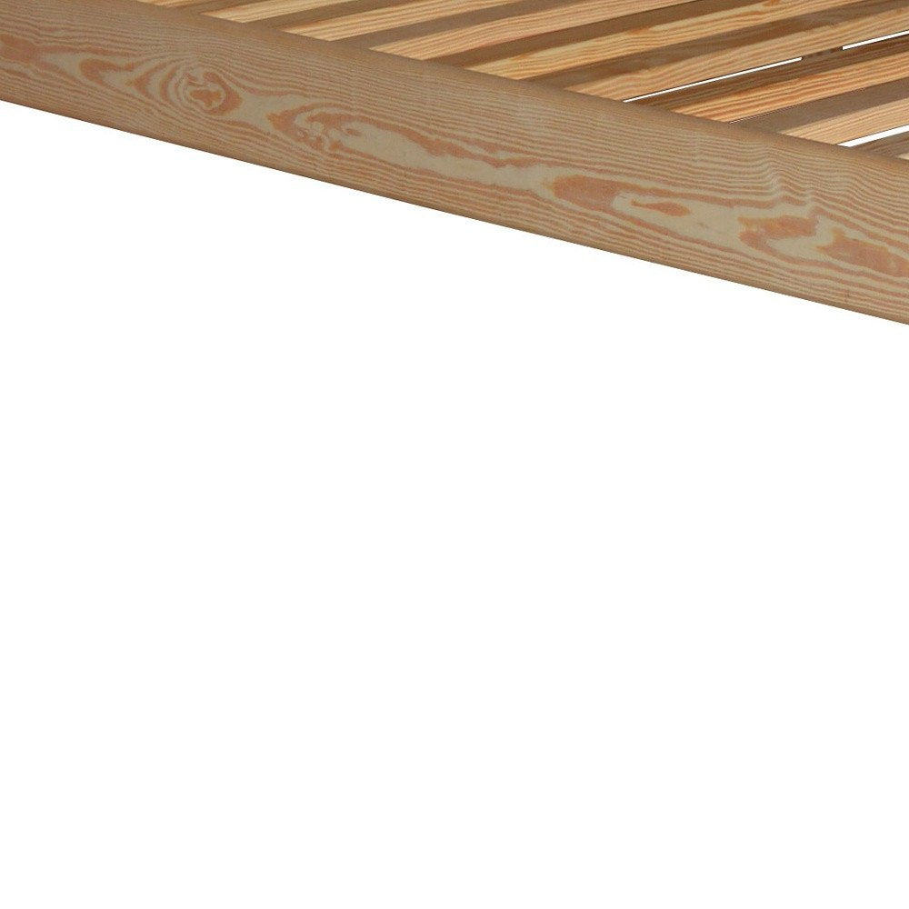 Natural Solid Wood Queen Bed Frame HomeRoots