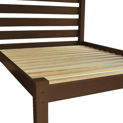 Brown Solid Wood Twin Bed Frame HomeRoots