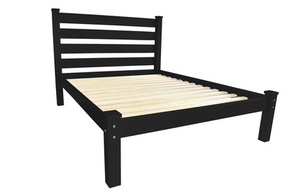 Black Solid Wood Twin Bed Frame HomeRoots
