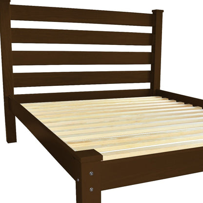 Coffee Solid Wood Twin Bed Frame HomeRoots