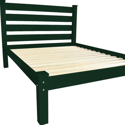 Dark Green Solid Wood Twin Bed Frame HomeRoots