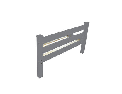 Gray Solid Wood Twin Bed Frame HomeRoots