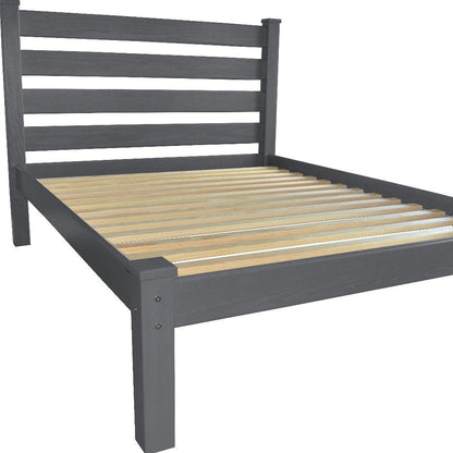 Gray Solid Wood Twin Bed Frame HomeRoots