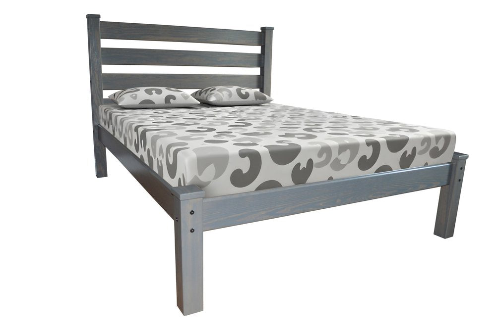 Gray Solid Wood Twin Bed Frame HomeRoots