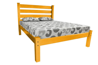 Yellow Solid Wood Twin Bed Frame HomeRoots