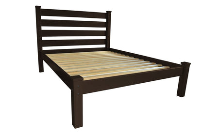 Dark Brown Solid Wood Twin Bed Frame HomeRoots