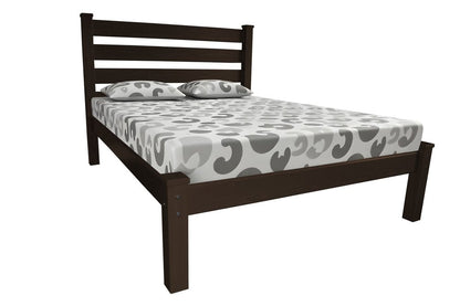 Dark Brown Solid Wood Twin Bed Frame HomeRoots