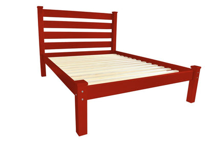 Red Solid Wood Twin Bed Frame HomeRoots