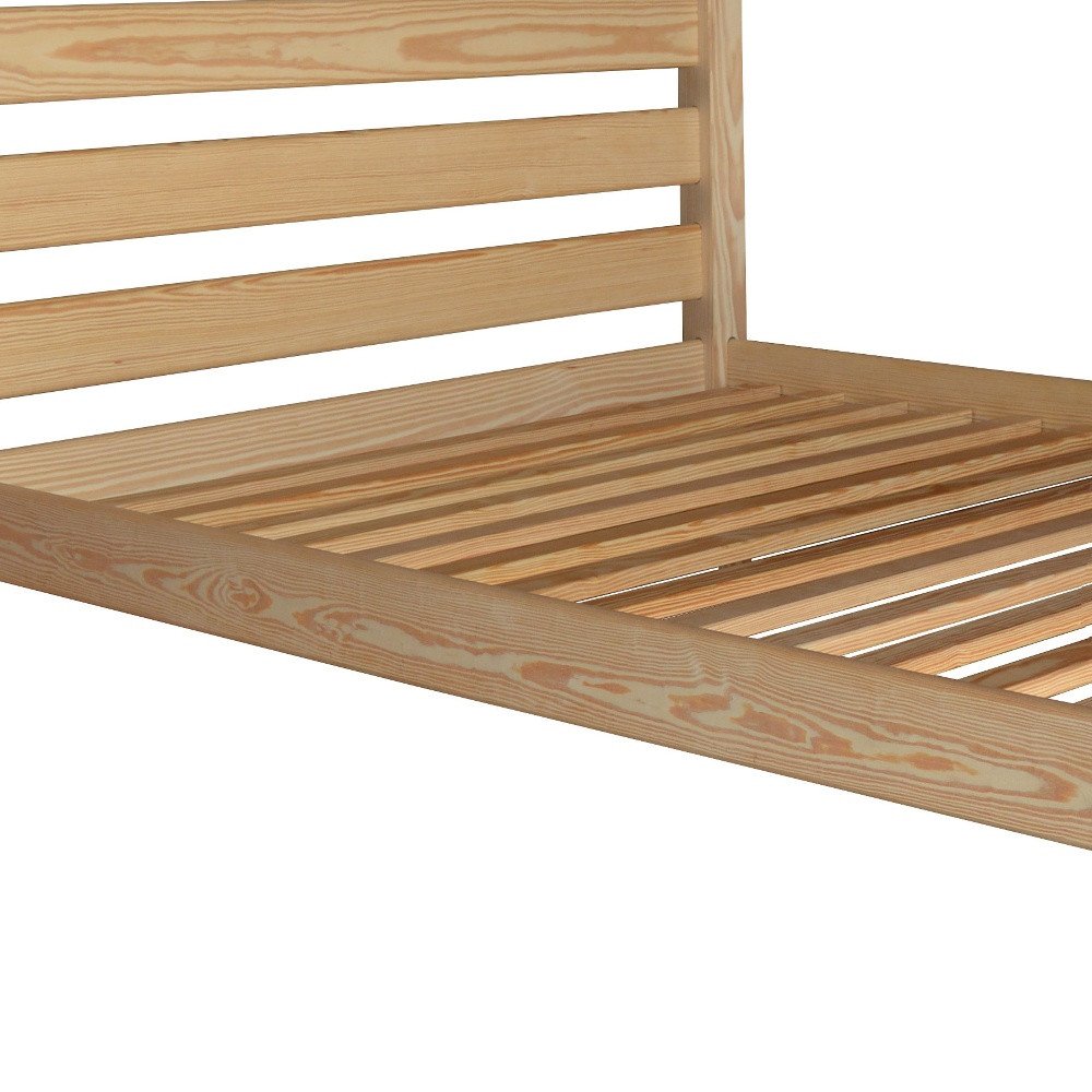 Natural Solid Wood Twin Bed Frame HomeRoots