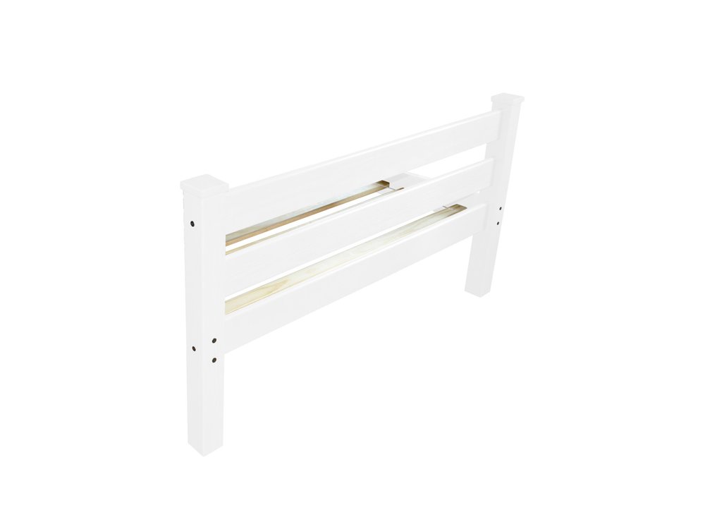 White Solid Wood Twin Bed Frame HomeRoots