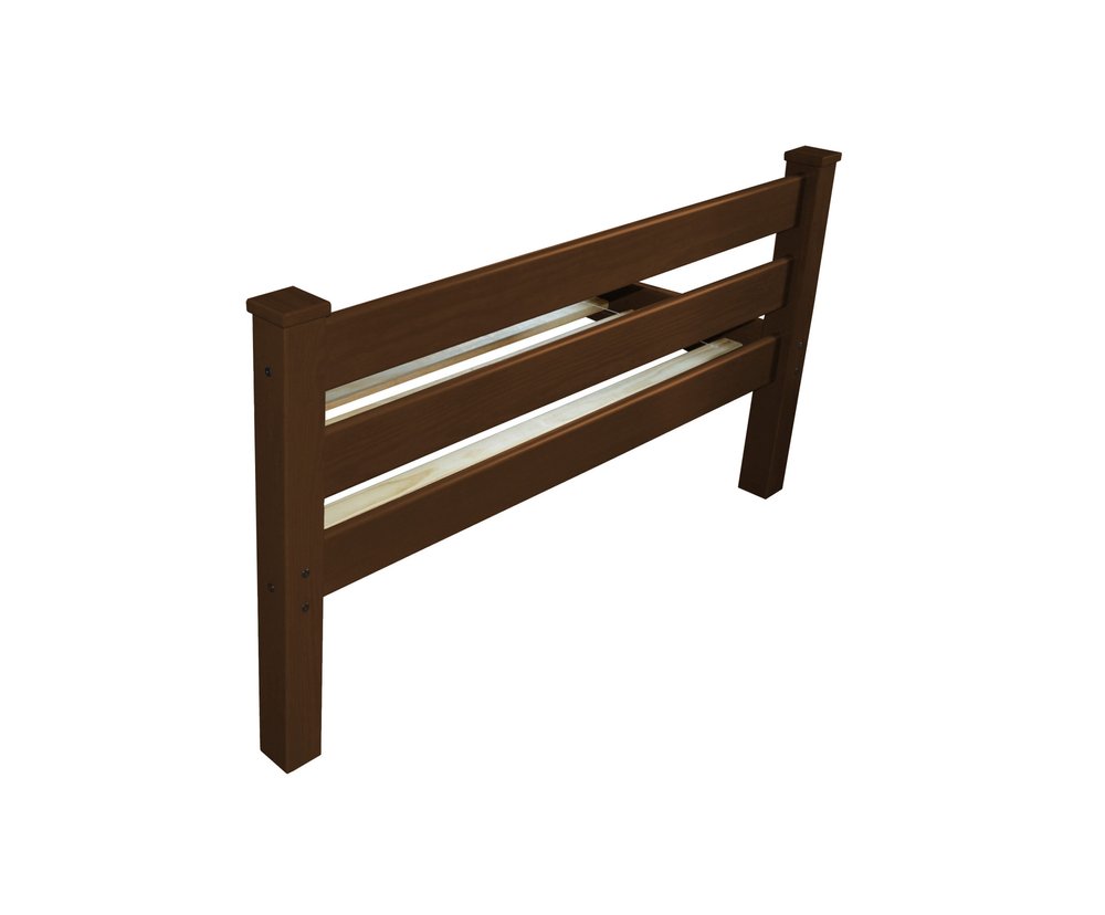 Brown Solid Wood Full Bed Frame HomeRoots