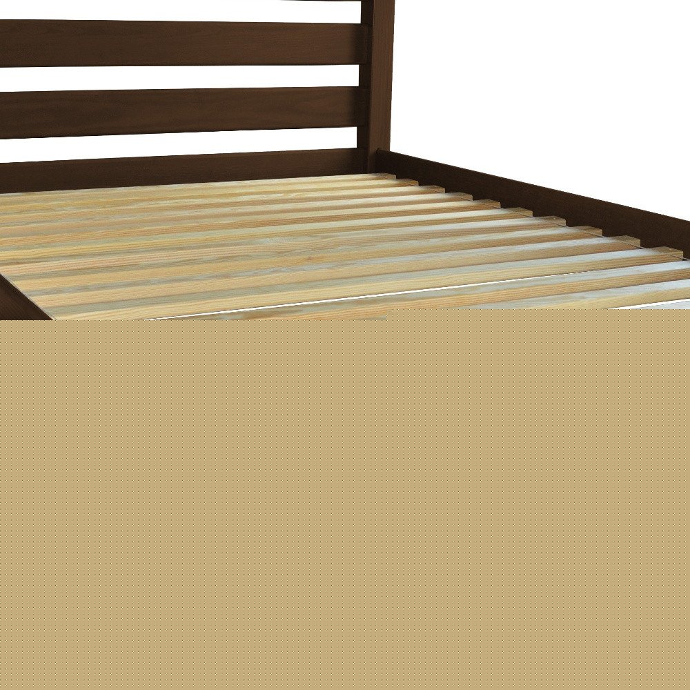 Brown Solid Wood Full Bed Frame HomeRoots