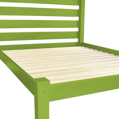 Lime Green Solid Wood Full Bed Frame HomeRoots