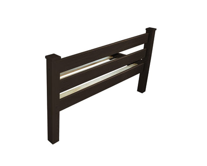 Dark Brown Solid Wood Full Bed Frame HomeRoots