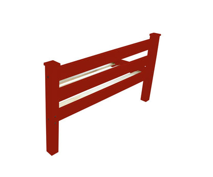 Red Solid Wood Full Bed Frame HomeRoots
