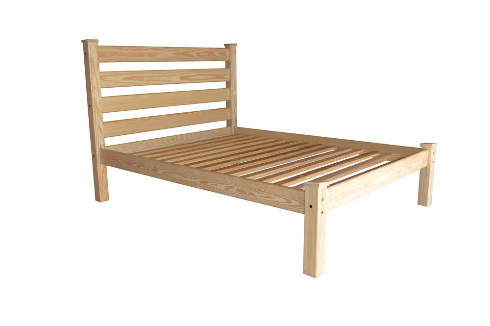 Natural Solid Wood Full Bed Frame HomeRoots