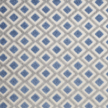6' X 9' Blue And Gray Geometric Indoor Outdoor Area Rug HomeRoots