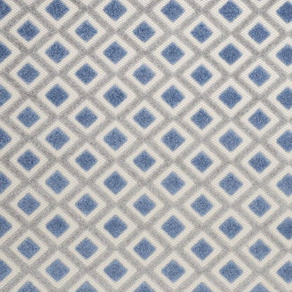 5' X 8' Blue And Gray Geometric Indoor Outdoor Area Rug HomeRoots