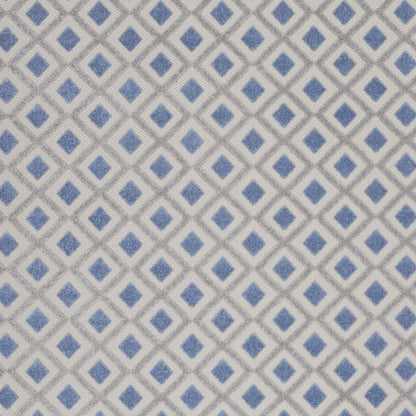 8' X 11' Blue And Gray Geometric Indoor Outdoor Area Rug HomeRoots