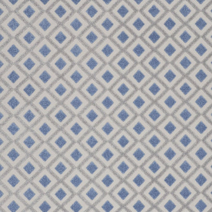 8' X 11' Blue And Gray Geometric Indoor Outdoor Area Rug HomeRoots