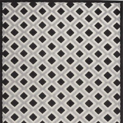 6' X 9' Black And White Geometric Indoor Outdoor Area Rug HomeRoots