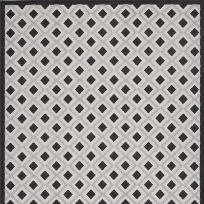 8' X 11' Black And White Geometric Indoor Outdoor Area Rug HomeRoots