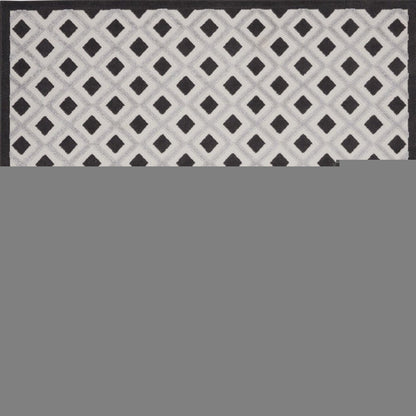 8' X 11' Black And White Geometric Indoor Outdoor Area Rug HomeRoots
