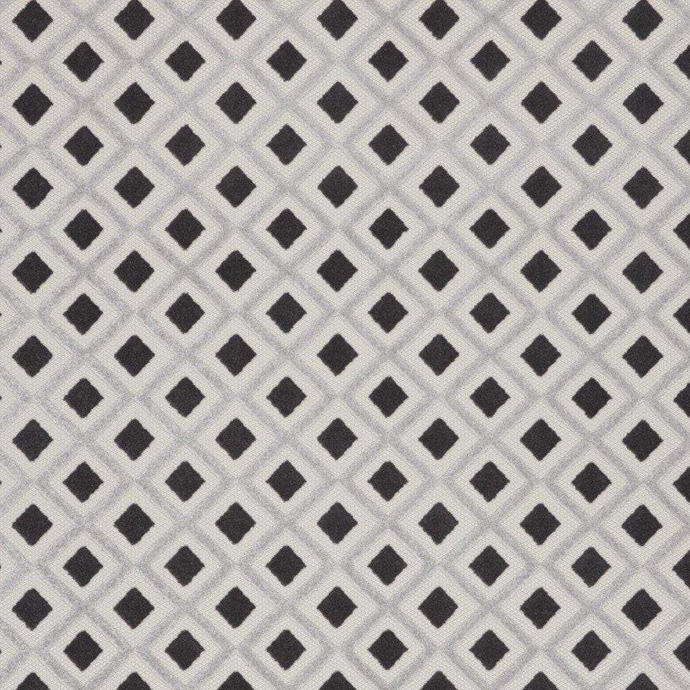 8' X 11' Black And White Geometric Indoor Outdoor Area Rug HomeRoots