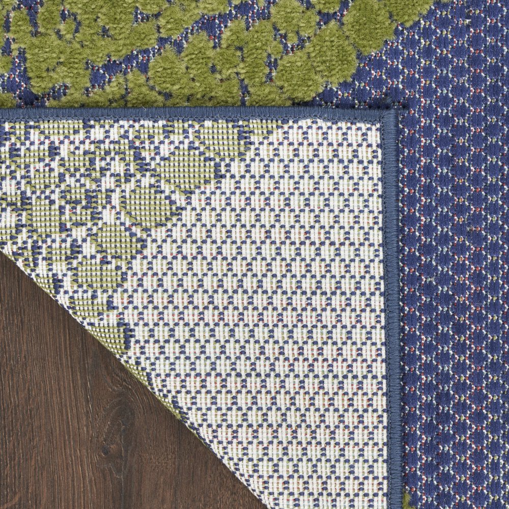 6' X 9' Blue Yellow And Orange Starfish Indoor Outdoor Area Rug HomeRoots