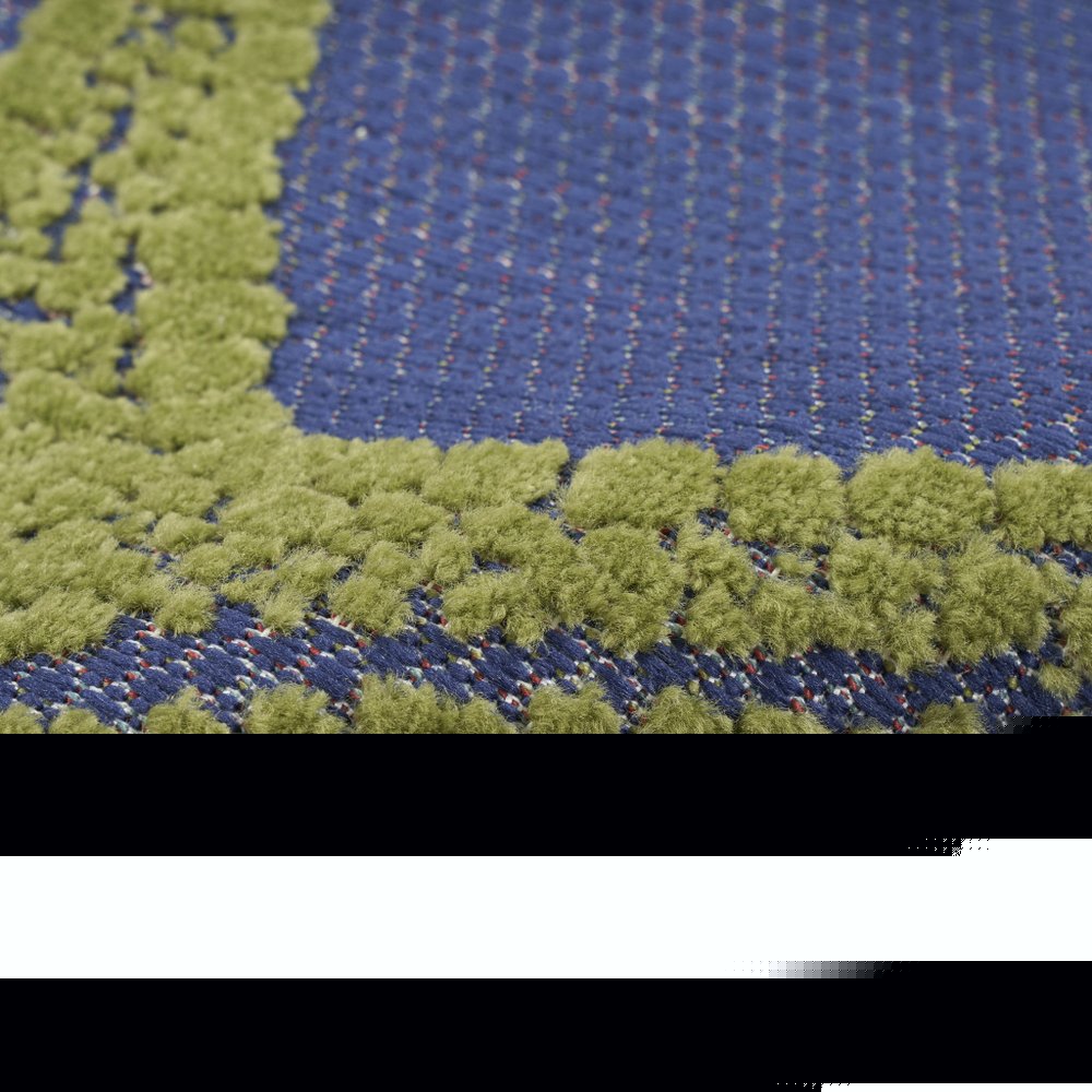 4' X 6' Blue Yellow And Orange Starfish Indoor Outdoor Area Rug