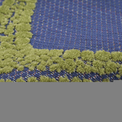 4' X 6' Blue Yellow And Orange Starfish Indoor Outdoor Area Rug