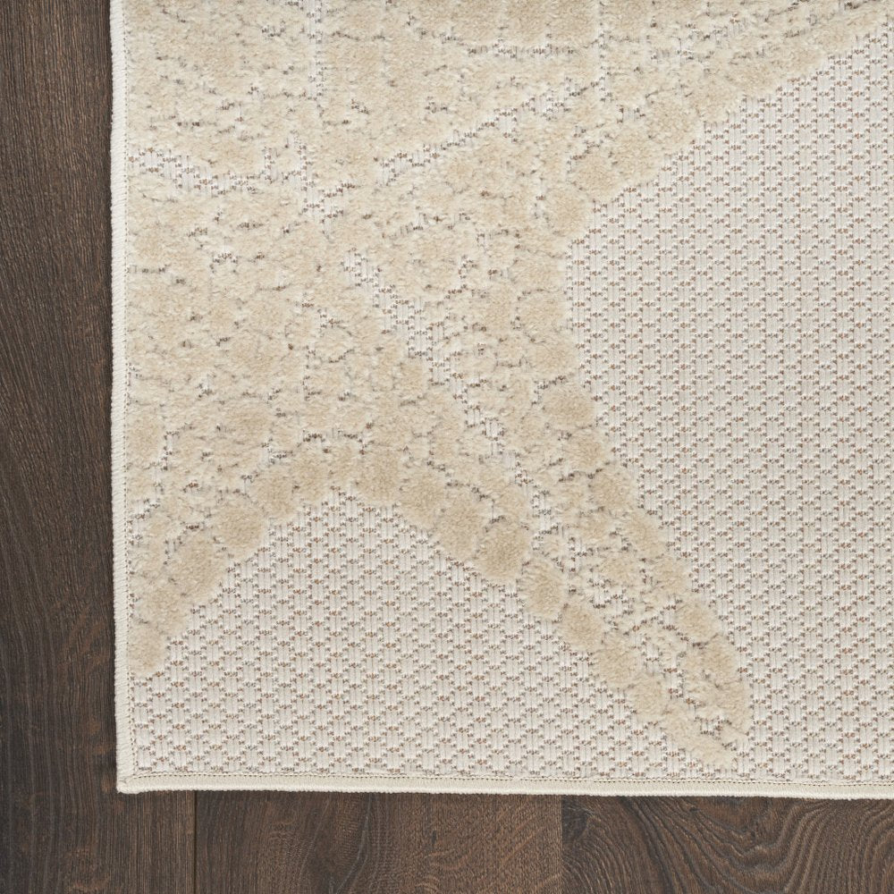 6' Ivory Yellow Orange And Green Starfish Indoor Outdoor Runner Rug HomeRoots