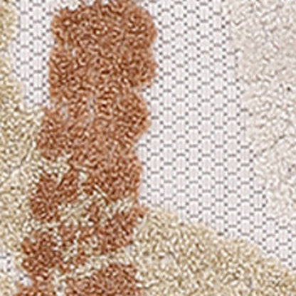 8' Ivory Yellow Orange And Green Starfish Indoor Outdoor Runner Rug HomeRoots