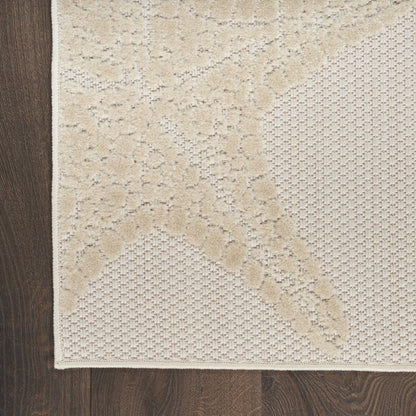 8' X 11' Ivory Yellow Orange And Green Starfish Indoor Outdoor Area Rug HomeRoots