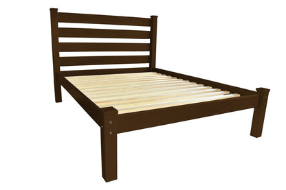 Brown Solid Wood Queen Bed Frame HomeRoots