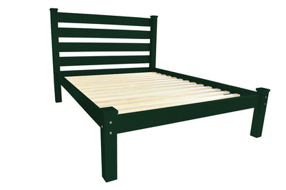 Dark Green Solid Wood Queen Bed Frame HomeRoots