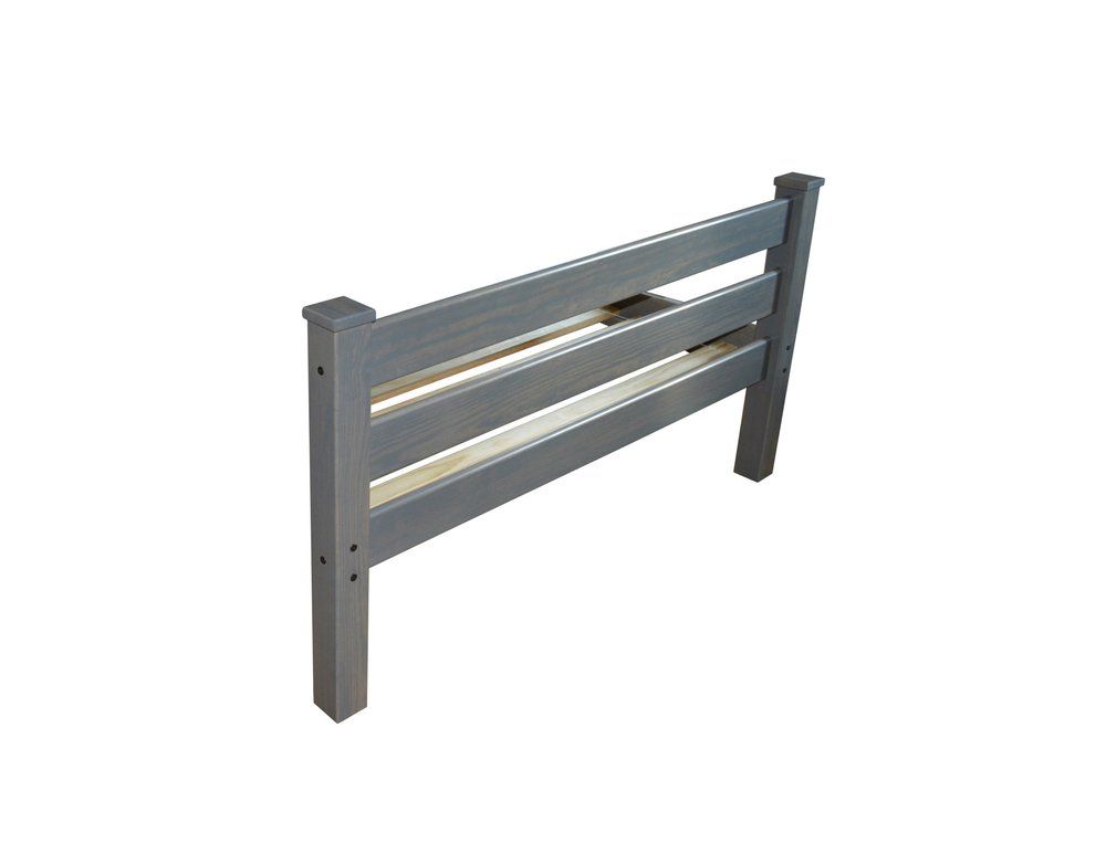 Gray Solid Wood Queen Bed Frame HomeRoots