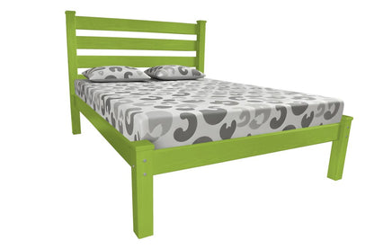 Lime Green Solid Wood Queen Bed Frame HomeRoots