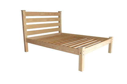 Natural Solid Wood Queen Bed Frame HomeRoots