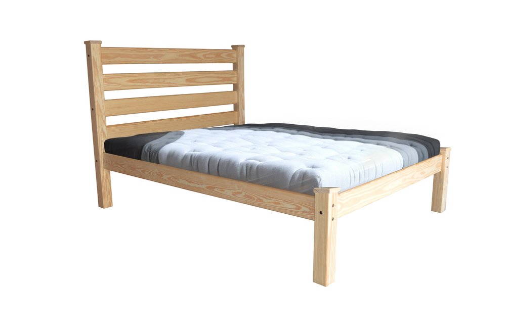 Natural Solid Wood Queen Bed Frame HomeRoots