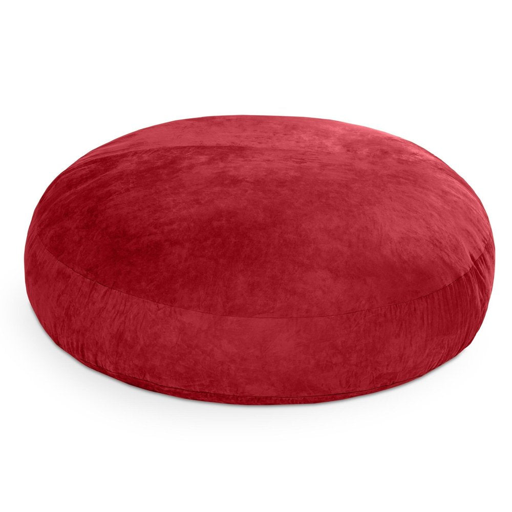 72" Cinnabar Microsuede Bean Bag Chair — view 3