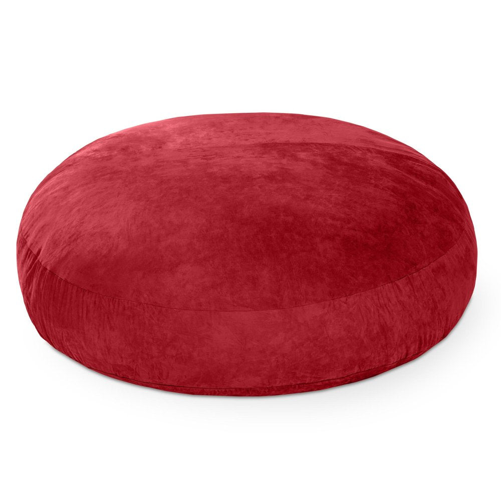 72" Cinnabar Microsuede Bean Bag Chair — view 2